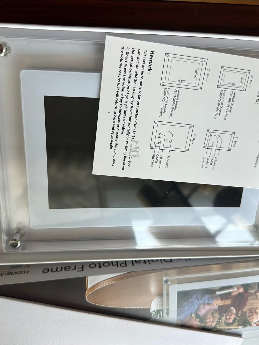 Digital Photo Frame - Black - Compact 5